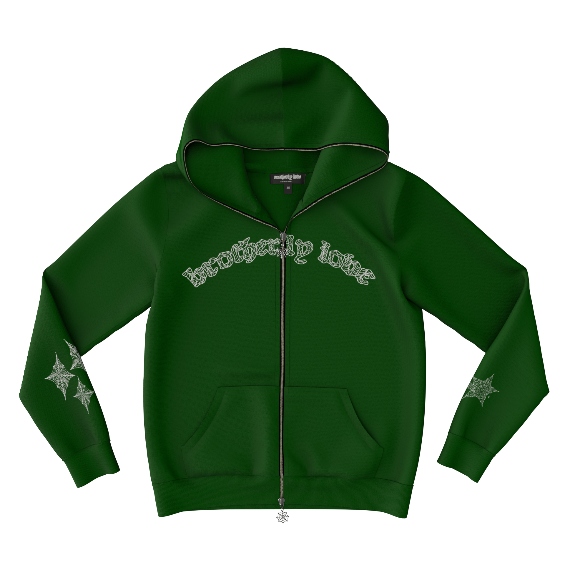 Webstar Full Zip Hoodie - Green/White