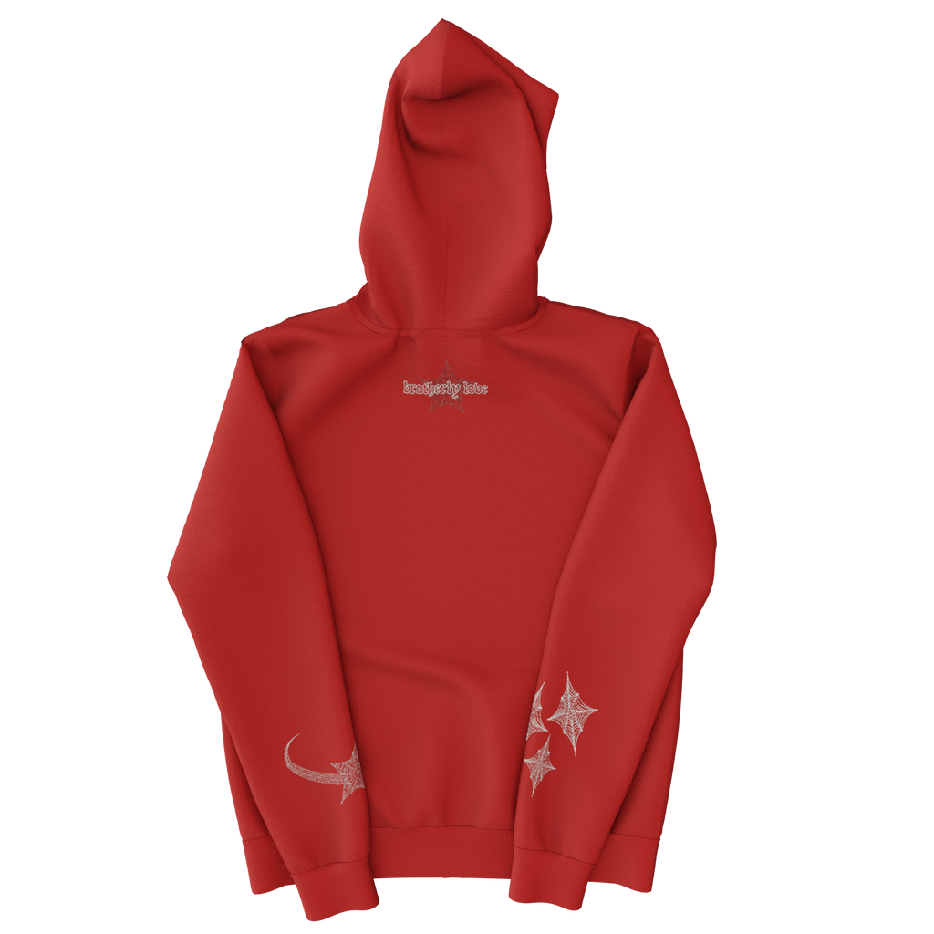 Webstar Full Zip Hoodie - Red/White
