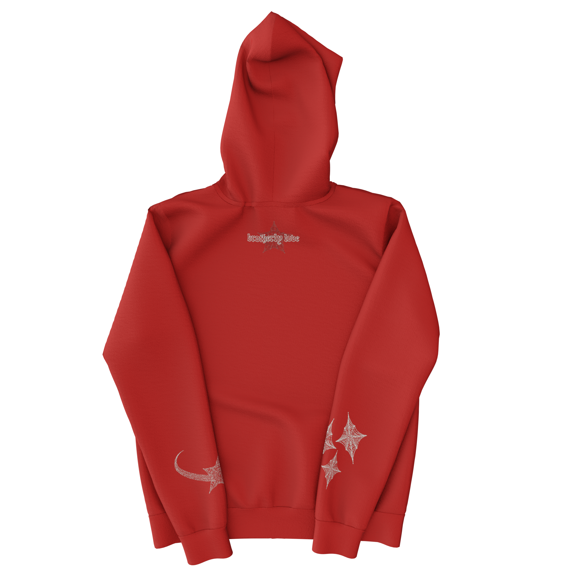 Webstar Full Zip Hoodie - Red/White