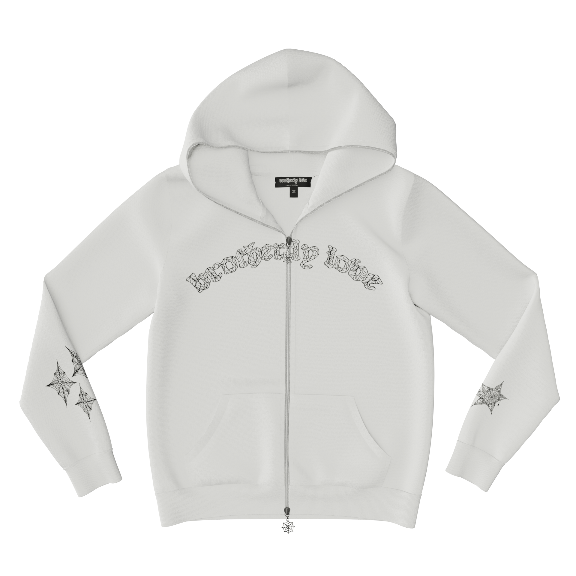 Webstar Full Zip Hoodie - White/Black